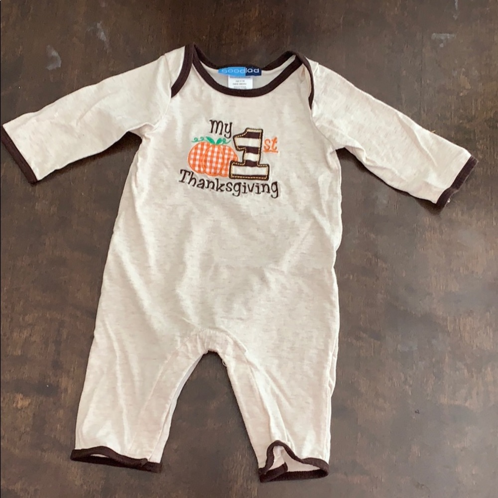 “My 1st Thanksgiving” romper.